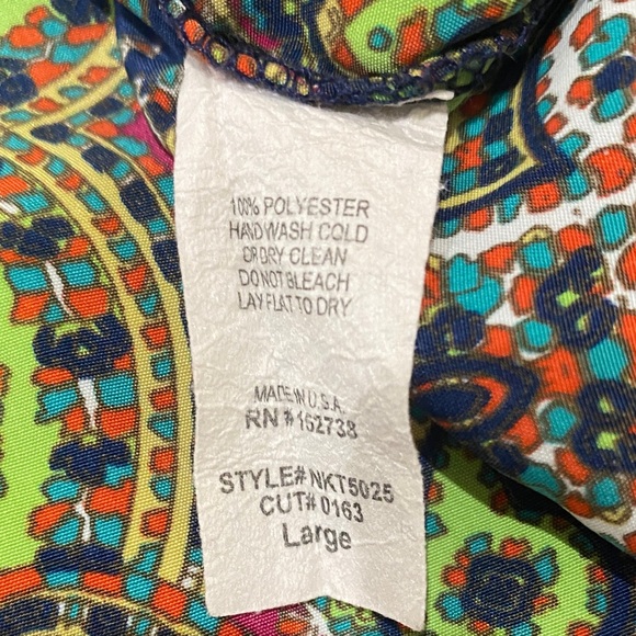 Vibrant Paisley Women's Blouse - Picture 3 of 4